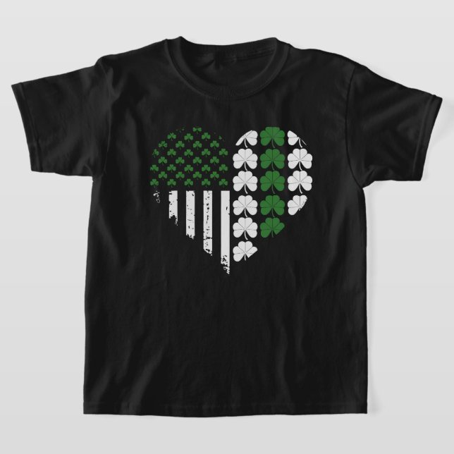 Camiseta Rua De Shamrock, Retro Retrorador Da Bandeira De T (Postura )