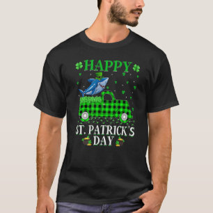 Camiseta Rua de Tubarão Branco da Xadrez Verde da Búfalo, E