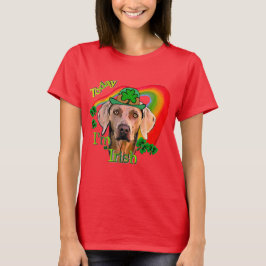 Camiseta Rua de Weimaraner. Dia de Patrick