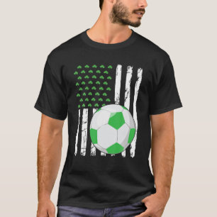 Camiseta Rua desportiva de futebol com bandeira da América
