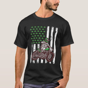 Camiseta Rua desportiva de Motocross, bandeira da América.