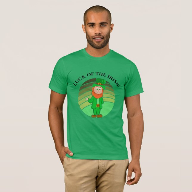 Camiseta Rua, dia de Patrick, aflora o duende irlandês (Frente Completa)