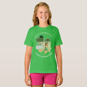 Camiseta Rua, dia de Patrick, com vergonha, a fada irlandes