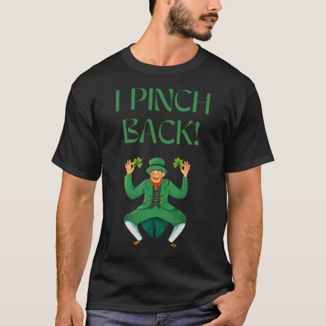 Camiseta Rua Dia de Patrick I Prende Leprechaun Lucky Iri (Frente)
