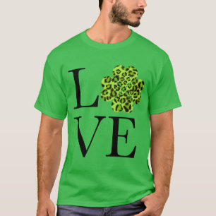 Camiseta Rua, dia de Patrick Shamrock verde