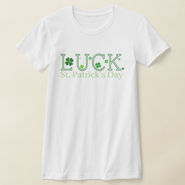 Camiseta Rua, dia de Patrick, sorte em T-Shirt (Postura )