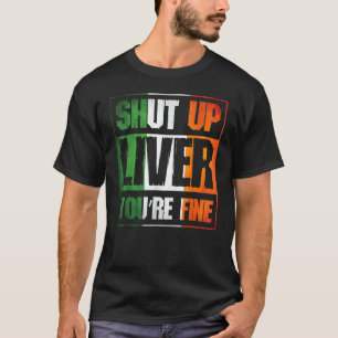 Camiseta Rua, dia do Patrick Cale-se Fígado Você é bom cust
