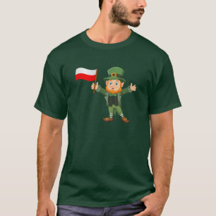 Camiseta Rua. Dia dos Patricks T-Shirt Polonês
