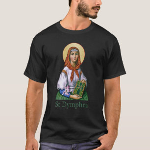 Camiseta Rua Dinfhna PPureza Lily Patron Santo Saúde Mental