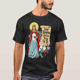 Camiseta Rua Dinfhna PPureza Lily Patron Santo Saúde Mental
