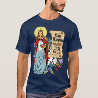 Camiseta Rua Dinfhna PPureza Lily Patron Santo Saúde Mental