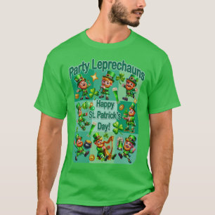 Camiseta Rua. Diversão de Patrick Adorável "Leprechauns do