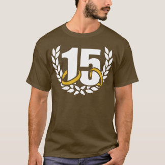 Camiseta Rua do aniversário de 15 anos de 15 de casamento