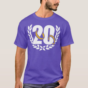 Camiseta Rua do aniversário de 20 anos de casamento em 20