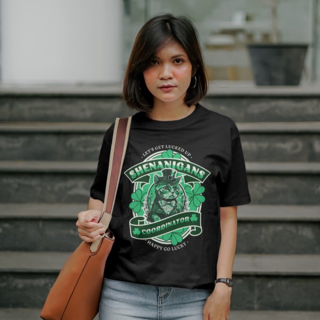 Camiseta Rua do Coordenador Shenanigans. Dia de Patrick (Criador carregado)
