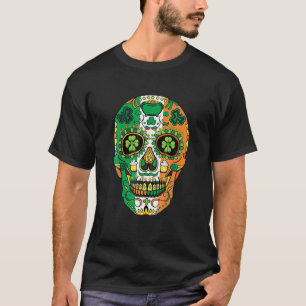 Camiseta Rua do Crânio Patrick Lucky Shamrock Floral Men W