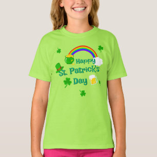 Camiseta Rua do dia de Patrick Shamrock Pote do Dourado Nó