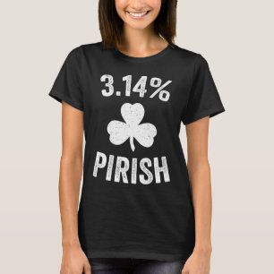 Camiseta Rua do dia de pi, 3,14 irlandês Engraçado Matemáti