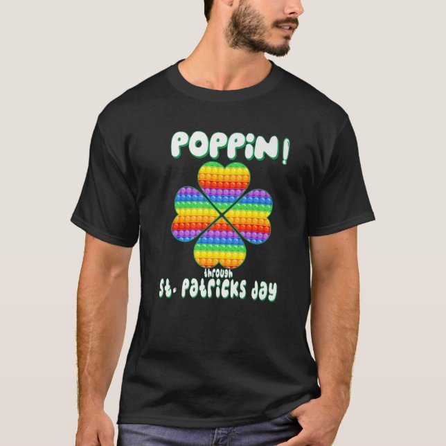 Camiseta Rua do Dia dos Patricões, Fidget Toy Lucky Shamroc (Frente)