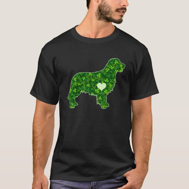 Camiseta Rua do dia Patrick Ouro Retriever Irish Green Sham (Frente)