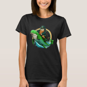 Camiseta Rua do Dia Patricks Leprechaun Dolphin Shamrock En