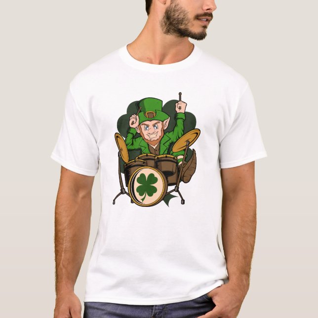 Camiseta Rua do Drummer Leprechaun. (Frente)