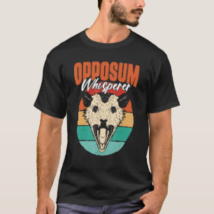 Camiseta Rua do Encantador de Possum Gato Possum Animal Fal