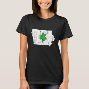 Camiseta Rua do Estado de Iowa Patrick S Day Iowa Green Sha