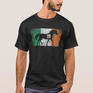 Camiseta Rua do Presente do Cavalo. Bandeira Irlandesa do D