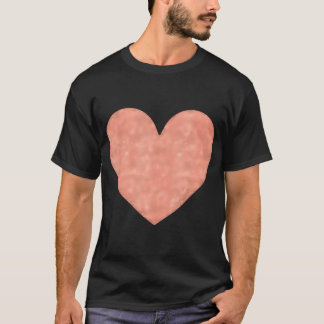 Camiseta Rua Dourado Dia de os namorados Faux Rosa