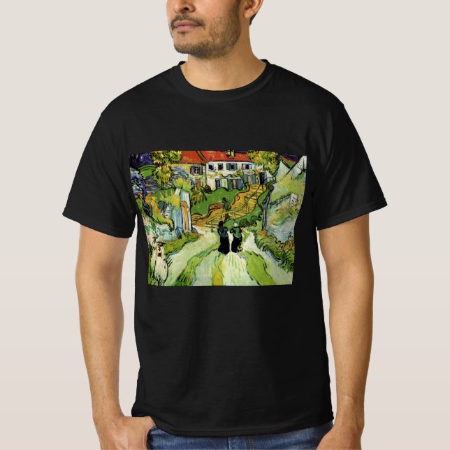 Camiseta Rua e Escadas da Vila Auvers, Figuras (Frente)
