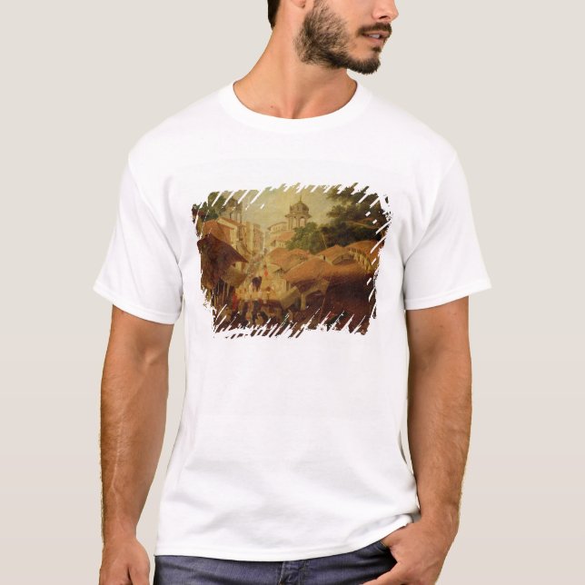 Camiseta Rua em Patna, c.1825 (óleo em canvas) (Frente)