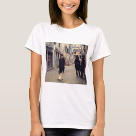 Camiseta Rua em Veneza (Mulher Elegante) (Cantora Sargent)