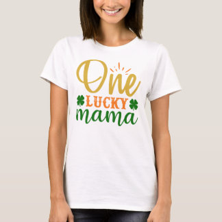 Camiseta rua engraçada Patrick sortuda mãe dá sorte mamãe