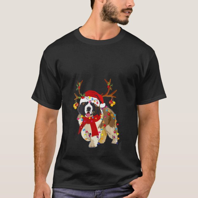 Camiseta Rua engraçada, renas lindíssimas, Bernard, Natal c (Frente)
