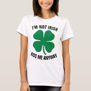 Camiseta Rua engraçada. T-shirts do Patrick, NÃO SOU IRLAND