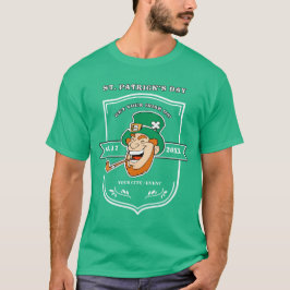 Camiseta Rua Engraçado Leprechaun. Dia de Patrick