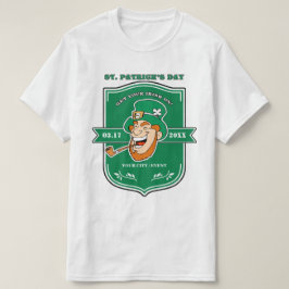 Camiseta Rua Engraçado Leprechaun. Dia de Patrick