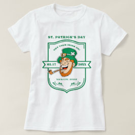 Camiseta Rua Engraçado Leprechaun. Dia de Patrick