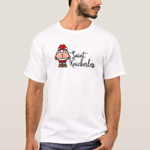 Camiseta Rua, Engraçado sem Knickerless Moonny Papai Noel P