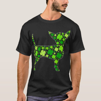 Camiseta Rua Engraçado Shamrock Chihuahua 