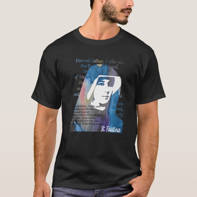 Camiseta Rua Faustina Kowalska Excelente Amor Cotação catól (Frente)