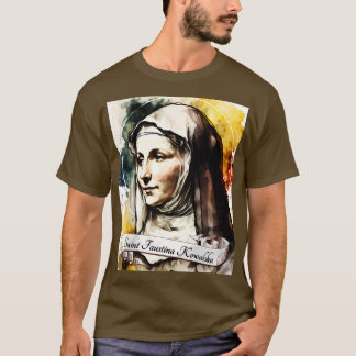 Camiseta Rua Faustina Kowalska Igreja Católica Santo Religi