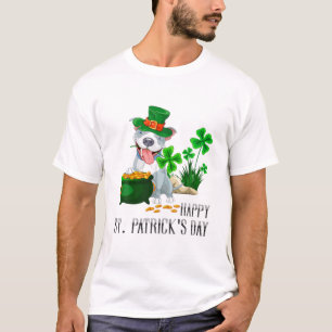 Camiseta Rua Feliz do Cachorro Engraçado, Pote do Dia de Pa