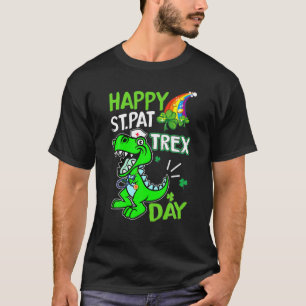 Camiseta Rua Feliz, Enfermeira do Pat Trex Day Dinosaur Pat