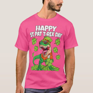 Camiseta Rua Feliz, Rua Dino do Pat T-Rex Day, Patricks Din
