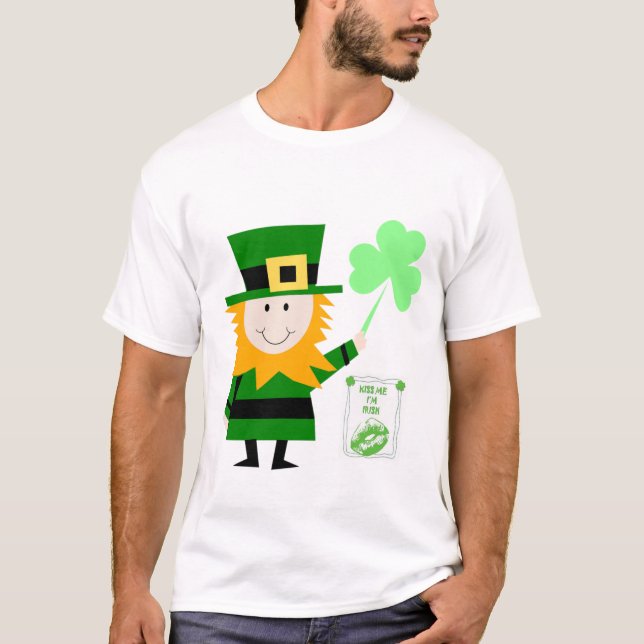 Camiseta Rua Feliz, T-Shirt do Dia de Patrick (Frente)