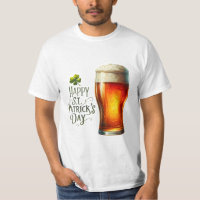 Rua Feliz, t-shirt masculina do Dia do Patrick com