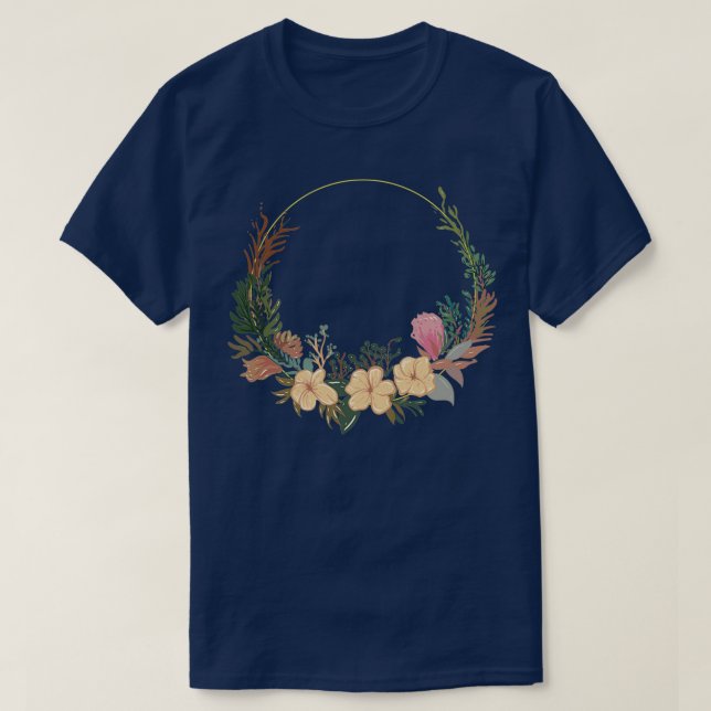 Camiseta Rua floral de casamento I buquê de Bridal estilo b (Frente do Design)