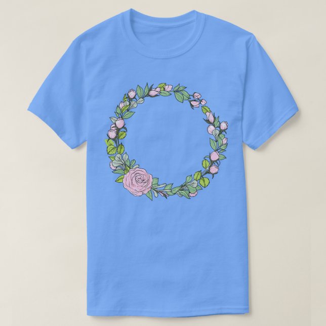 Camiseta Rua floral de casamento I buquê de Bridal estilo b (Frente do Design)